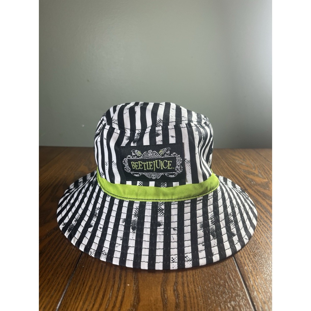 Universal Studios Halloween Horror Nights 2021 Beetlejuice Reversible Bucket Hat